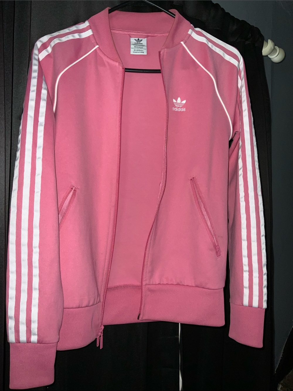 adidas Pink 3-Stripe Joggers - Picture 2 of 3
